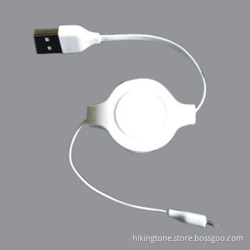Colorized USB Retractable Data Cable for iPhone 5, with MFI Certification